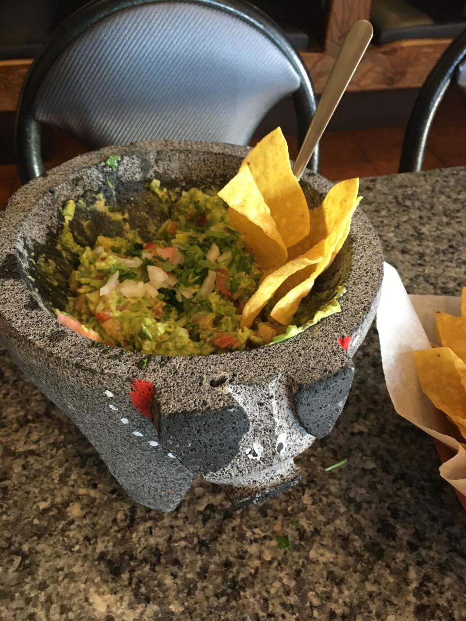 Killingly's Mexican Grill guacamole ready to be served.