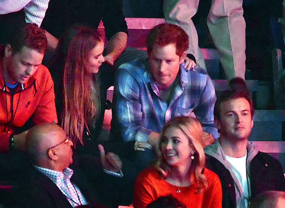 Prince Harry and Cressida Bonas at an event