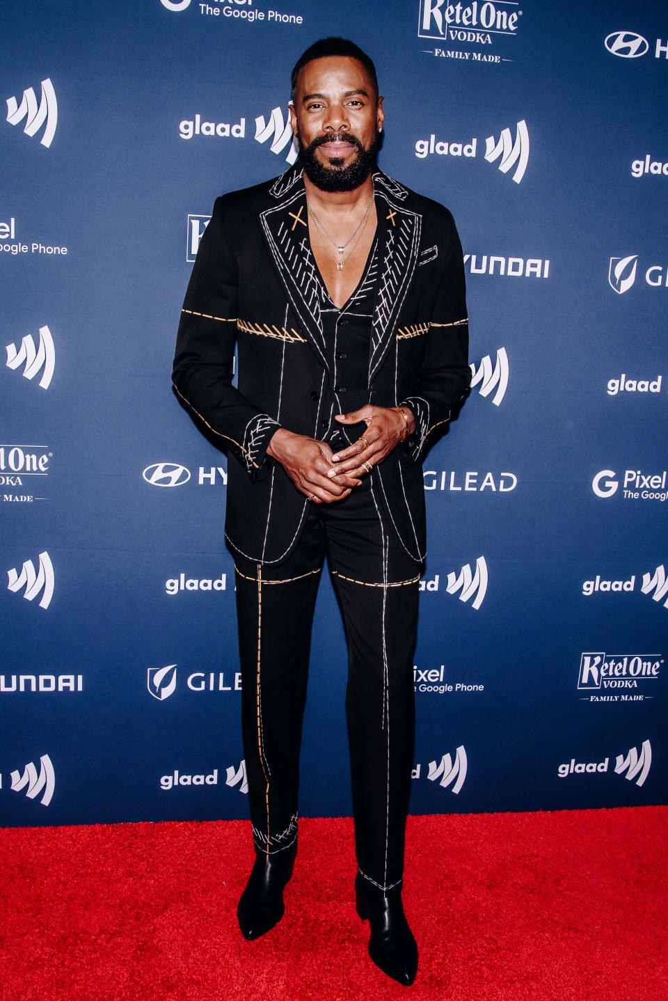 Colman Domingo at the 34th Annual GLAAD Media Awards held at the New York Hilton Midtown on May 13, 2023 in New York City. (Photo by Nina Westervelt/Variety via Getty Images)