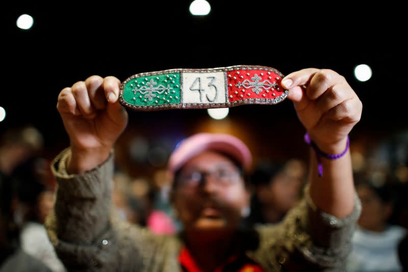 Interdisciplinary Group of Independent Experts (GIEI) holds its last press conference on the 43 missing students, in Mexico City