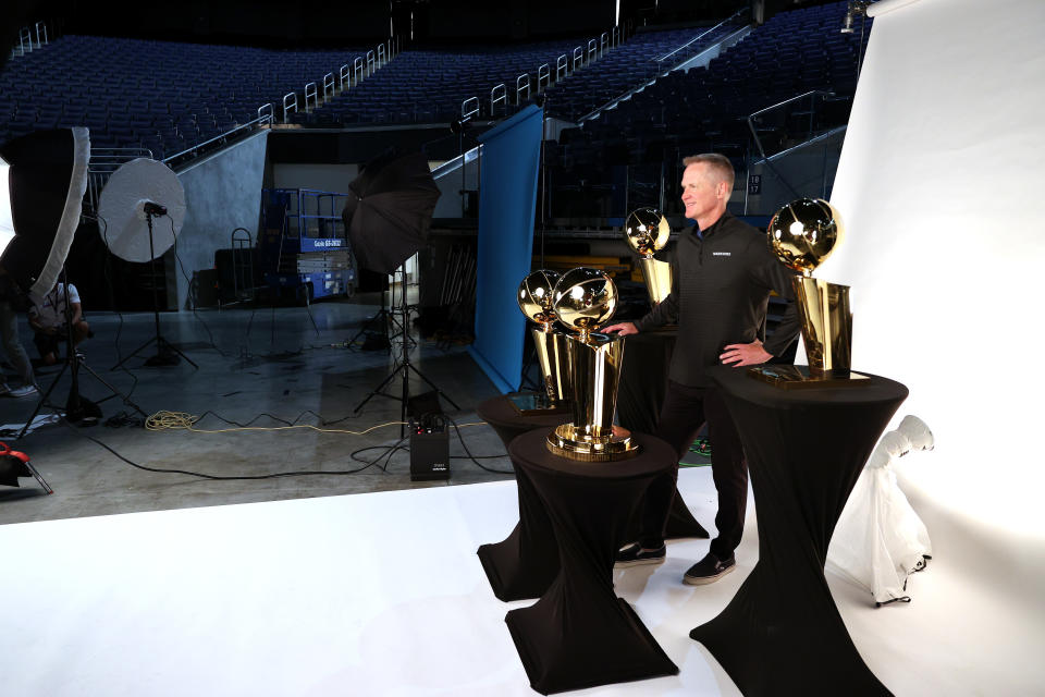 Steve Kerr。(Photo by Ezra Shaw/Getty Images)