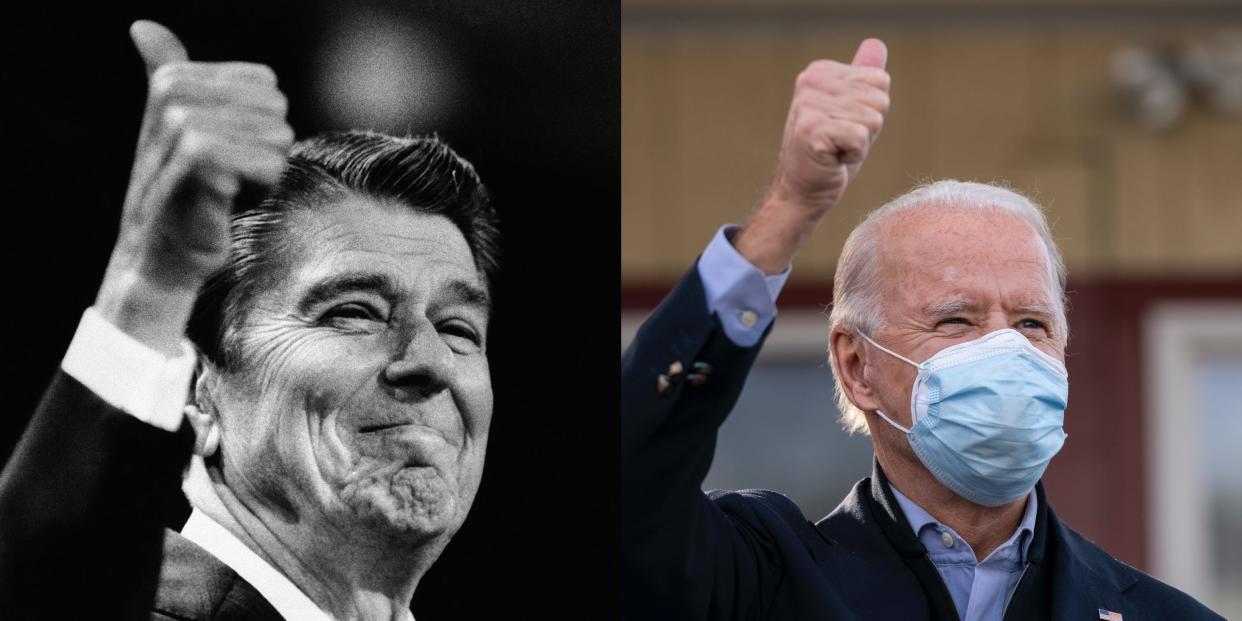 Ronald Reagan and Joe Biden