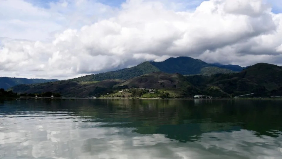 El lago de Amatitl&#xe1;n.