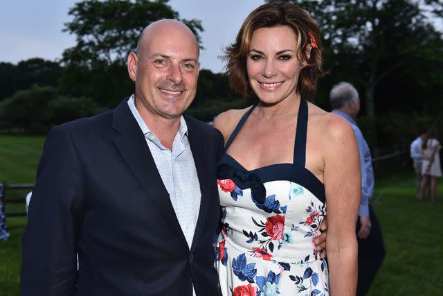 <p>Jared Siskin/Patrick McMullan via Getty</p> Tom D' Agostino and Luann de Lesseps in July 2017