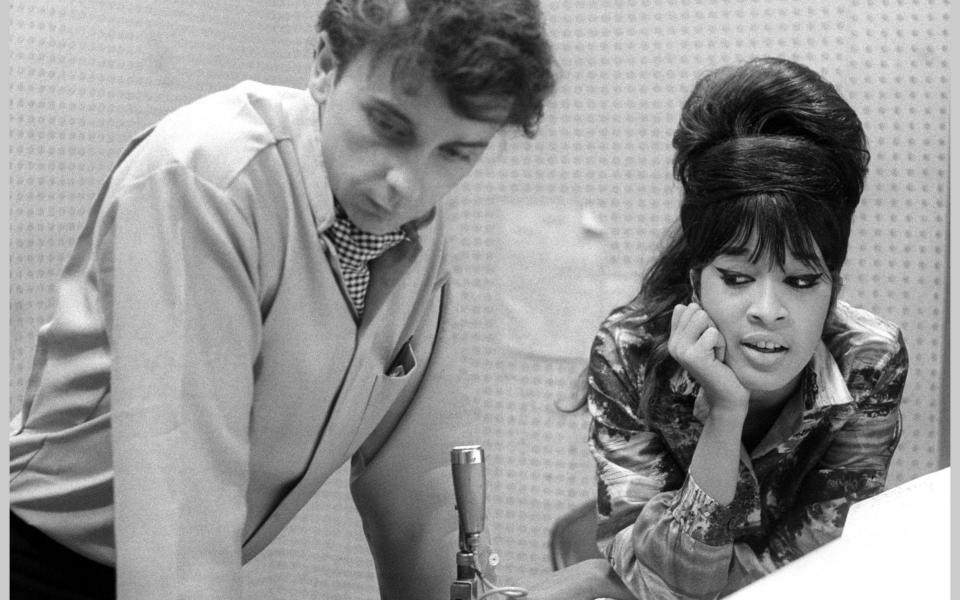 Ronnie Spector at Gold Star Studios with Phil Spector, 1963 - Redferns