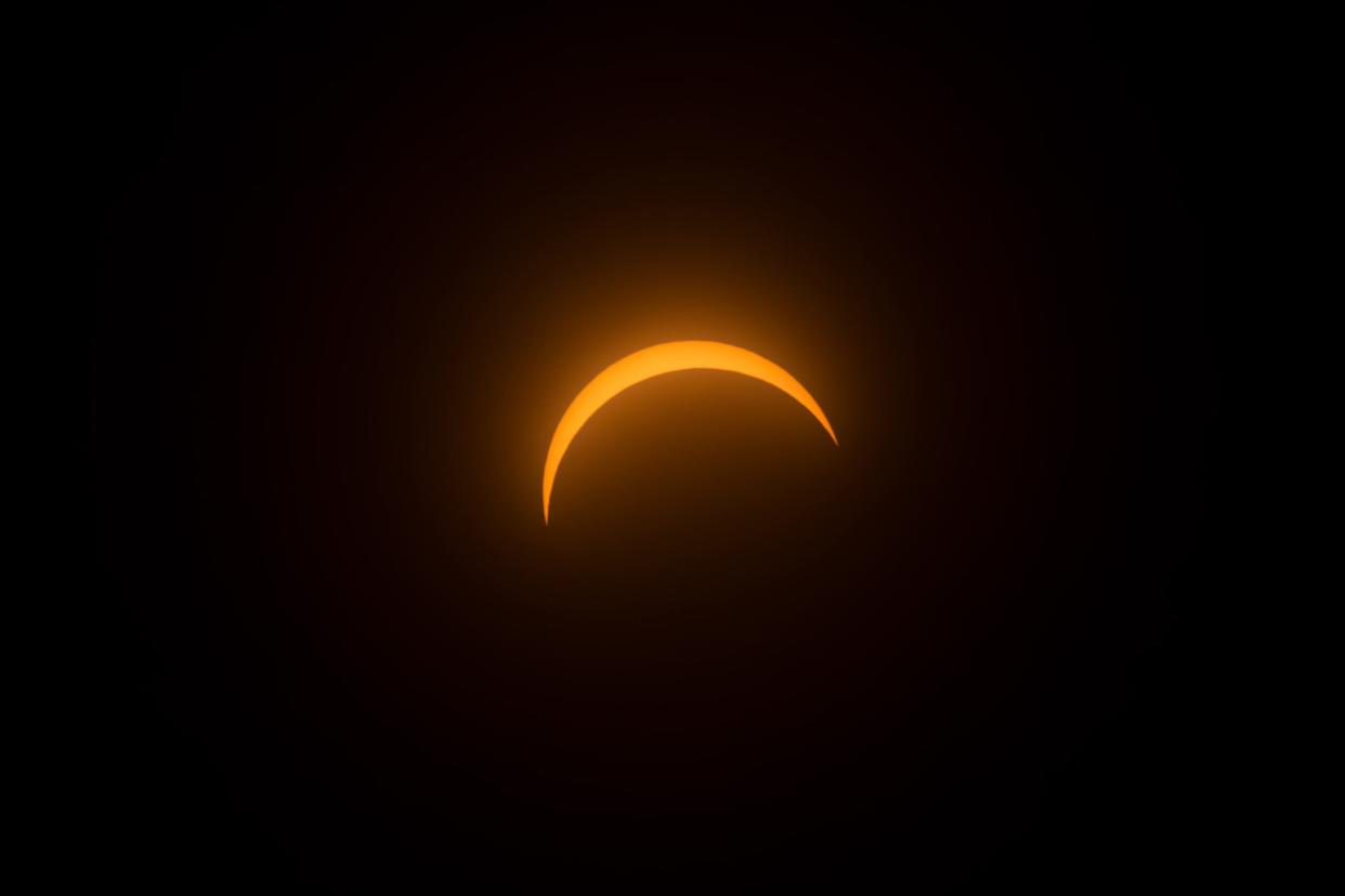 The partial solar eclipse in 2017.