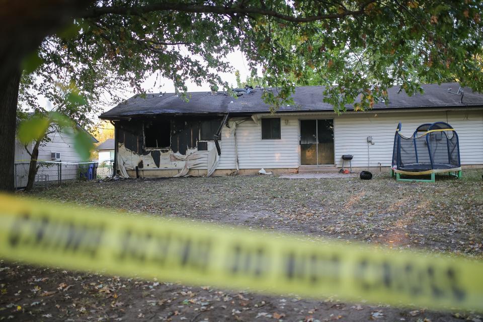 Broken Arrow Police investigate Friday, Oct. 28, 2022, at the scene of a possible murder-suicide that happened on Thursday night in Broken Arrow.