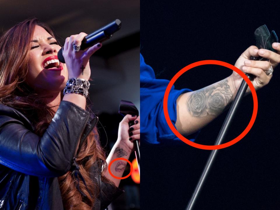 demi lovato tattoo skitch