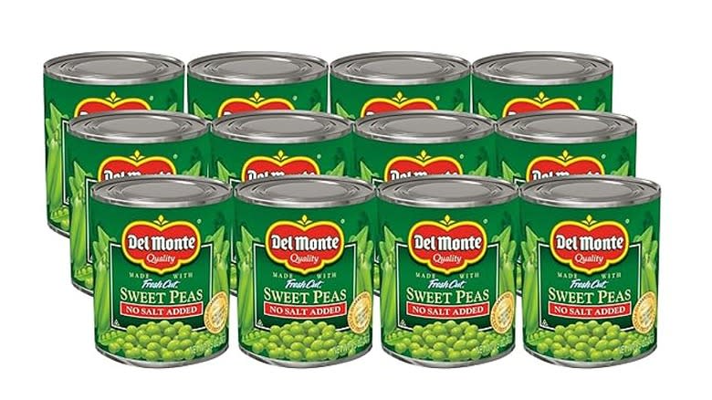 No-salt-added canned sweet peas