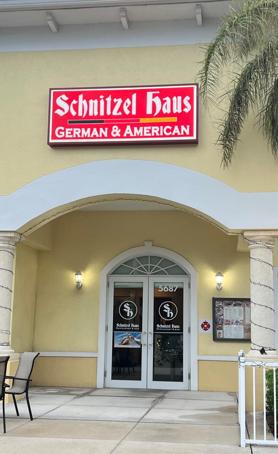 At the Schnitzel Haus in Hobe Sound,