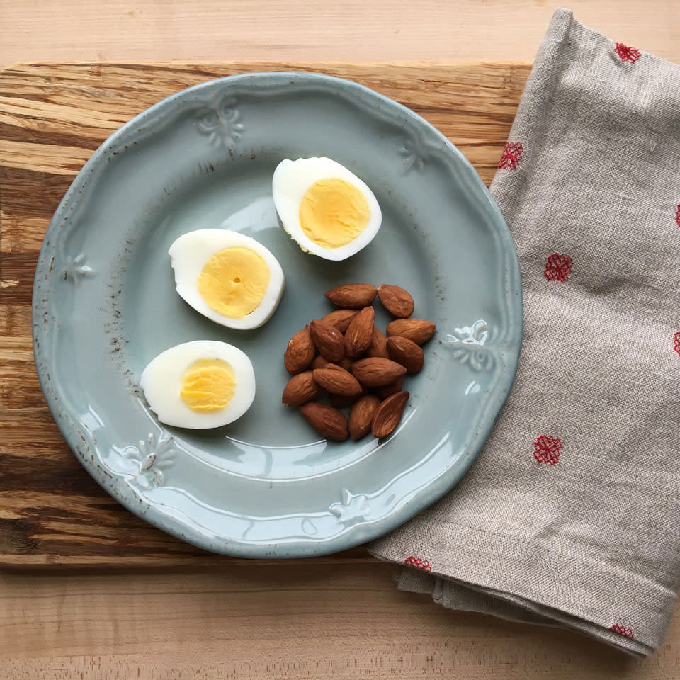 Hard-Boiled Egg & Almonds