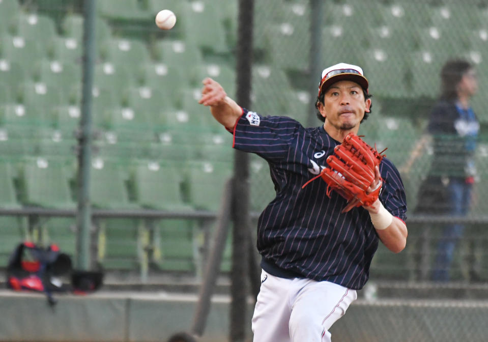 ▲世界棒球12強日本隊內野手松田宣浩。（圖／記者葉政勳攝 , 2019.11.07）