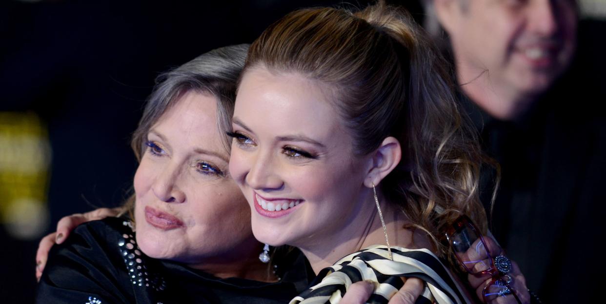 carrie fisher and billie lourd, december 2015