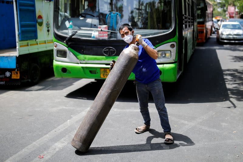 FILE PHOTO: The coronavirus disease (COVID-19) outbreak, in New Delhi