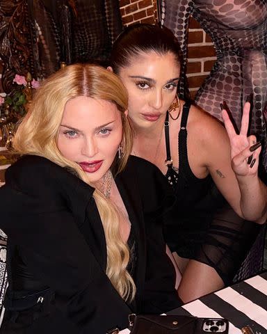 <p>madonna/instagram</p> Madonna and daughter Lourdes Leon pose for a selfie.