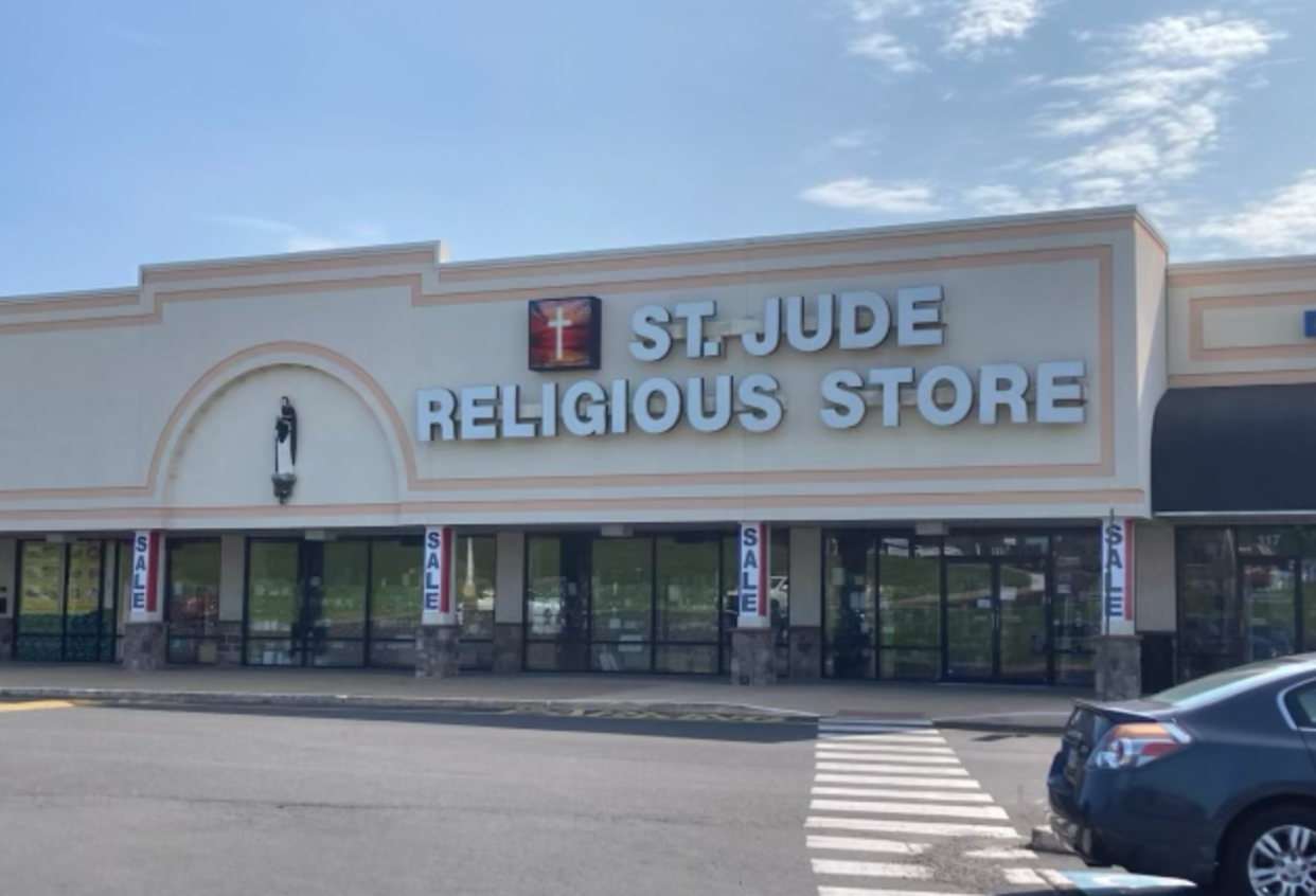 St. Jude Religious Store in Bensalem is closing its doors after nearly 60 years of operation. The store, which stocks a wide variety of  items joined together by a religious theme, has signs outside announcing that everything item is 40% to 80% off.