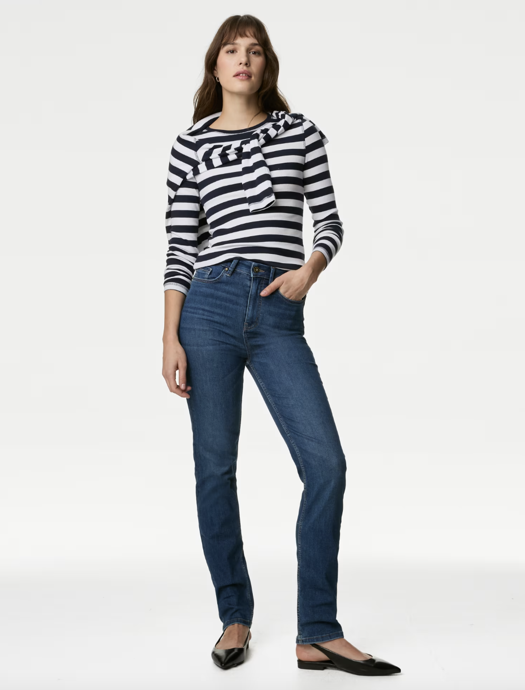 You can't go wrong with a classic blue pair of jeans in your everyday wardrobe. (Marks & Spencer)