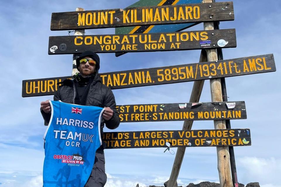 Triumphant – Chris Harriss successfuly scalde Kilimanjaro on Saturday before heading back to Colchester <i>(Image: Chris Harriss)</i>