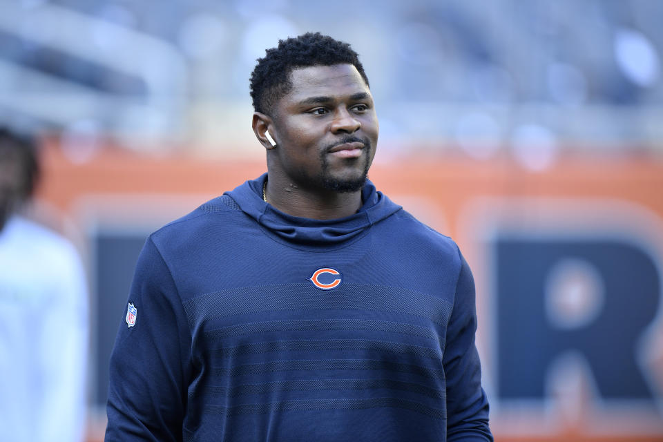 Bears linebacker Khalil Mack helped hundreds of families in his Florida hometown. (Quinn Harris/Getty Images)