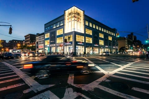 The corner of Frederick Douglass Blvd and Dr. Martin Luther King Jr. Blvd in the heart of Harlem, New York - Credit: istock