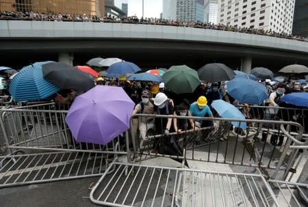 Demonstration against a proposed extradition bill in Hong Kong