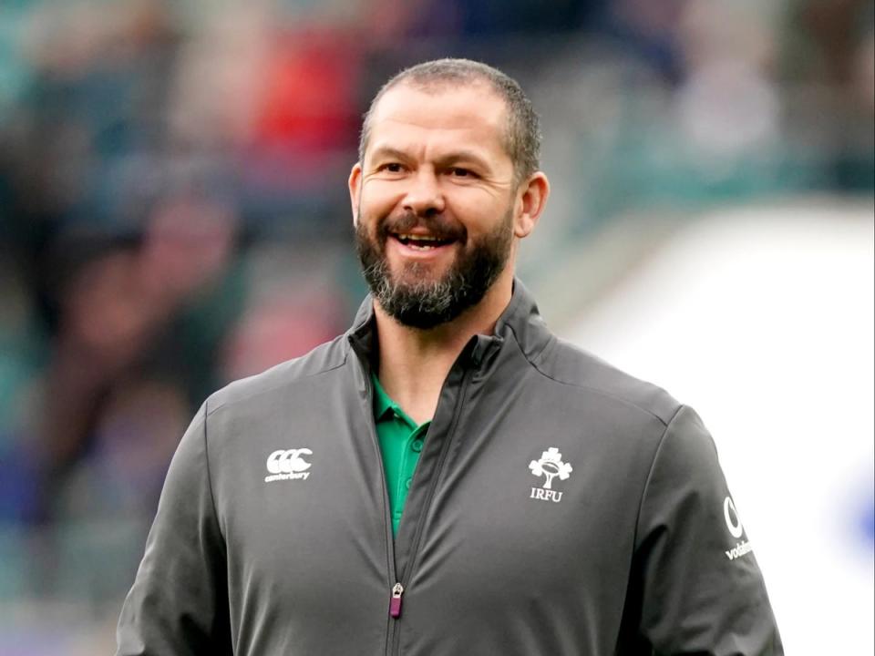 Andy Farrell, pictured, has signed a new two-year contract extension with Ireland (PA Wire)