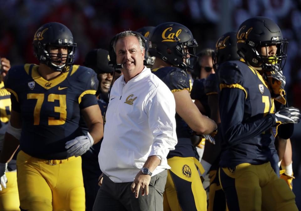 Sonny Dykes had a 19-30 record in four seasons at Cal. (AP Photo/Marcio Jose Sanchez)