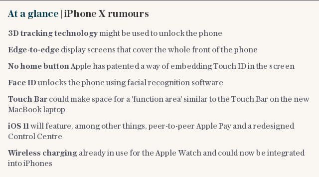 At a glance | iPhone X rumours