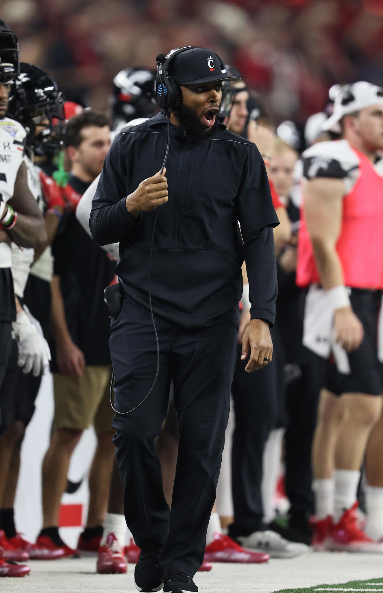 Greg Scruggs, who had been a member of Luke Fickell's staff at Cincinnati, was hired as his defensive line coach at Wisconsin.