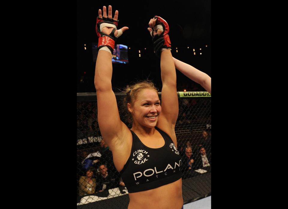 <strong>Name:</strong> <a href="http://www.rondamma.com/" target="_hplink">Ronda Rousey</a>  <strong>Age</strong>: 25  <strong>Hometown:</strong> Riverside, CA  <strong>Event:</strong> Mixed Martial Arts  <strong>Fun Fact: </strong> Rousey only started mixed martial arts two years ago, in 2010.  <strong><a href="http://articles.baltimoresun.com/2012-07-22/sports/bal-mma-champion-ronda-rousey-is-not-a-fan-of-michael-phelps-20120722_1_ronda-rousey-michael-phelps-strikeforce" target="_hplink">Quotable Quote</a></strong>: On her relationships with fellow Olympians: "Michael Phelps kind of annoyed me."