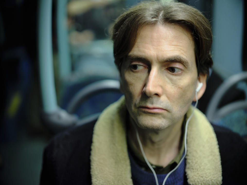 This image released by ITVX/Sundance Now shows David Tennant as Alexander Litvinenko in a scene from the series "Litvinenko." (ITVX/Sundance Now via AP)