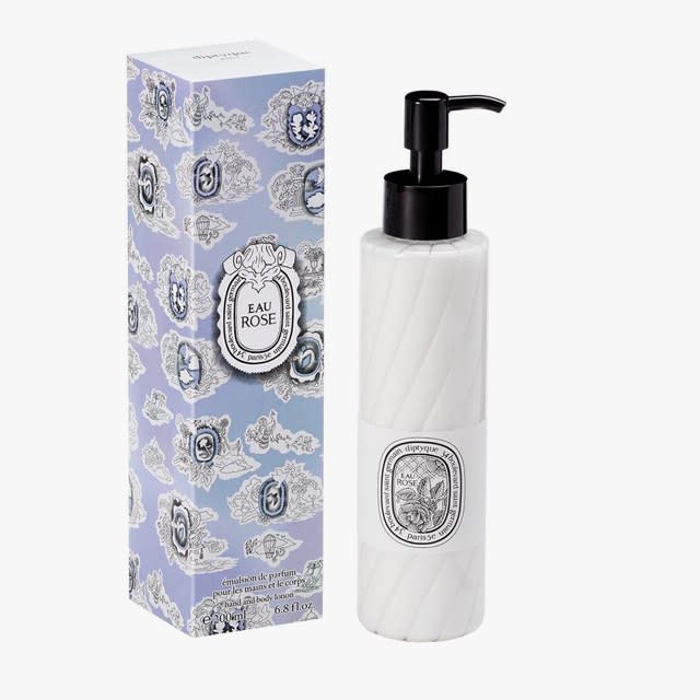 Diptyque Eau Rose Hand and Body Lotion, $55, diptyqueparis.com