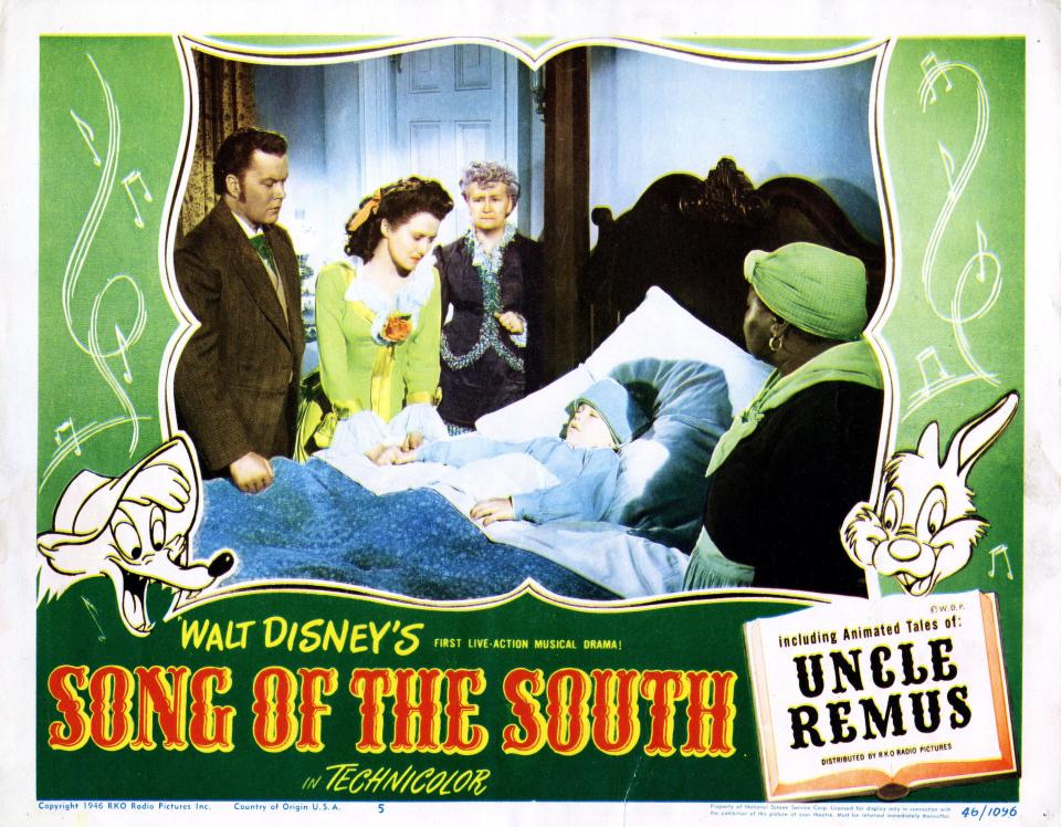 Song Of The South, lobbycard, from left, Eric Rolf, Ruth Warrick, Lucile Watson, Bobby Driscoll, Hattie McDaniel, 1946