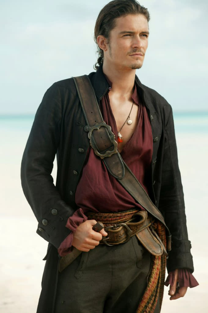 Orlando Bloom in ‘Pirates of the Caribbean: At World’s End’ (Photo: Disney)<br>