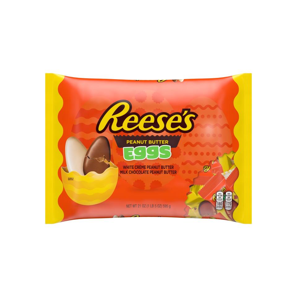 38) Milk Chocolate and White Creme Peanut Butter Assortment Eggs