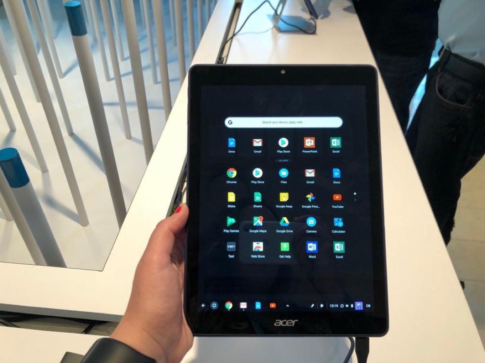 <p>La nueva tablet Acer Chromebook Tab 10 con Chrome OS </p>