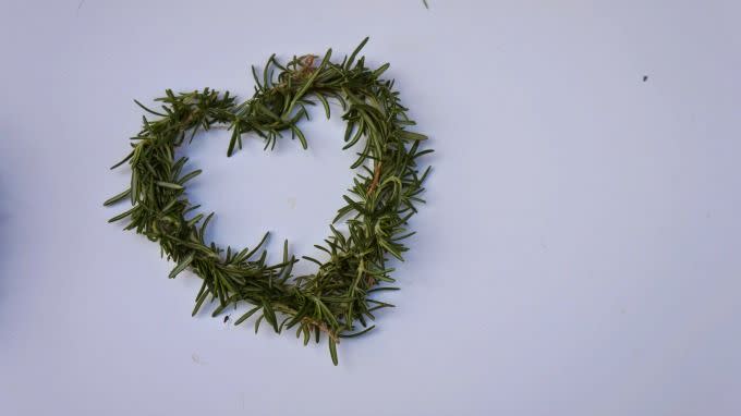 Rosemary Heart Garland