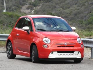 2013 Fiat 500e electric car, Los Angeles drive event, April 2013