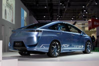 Fuel cell vehicles have been overshadowed by electric cars and hybrids as of late, but that hasn't stopped Toyota exploring hydrogen-powered vehicles, as seen with its FCV-R concept. Planned for launch in 2015, the concept vehicle touts a 700 km (435 mile) range. The fuel cells are placed underneath the body, allowing for the FCV-R to seat four passengers.