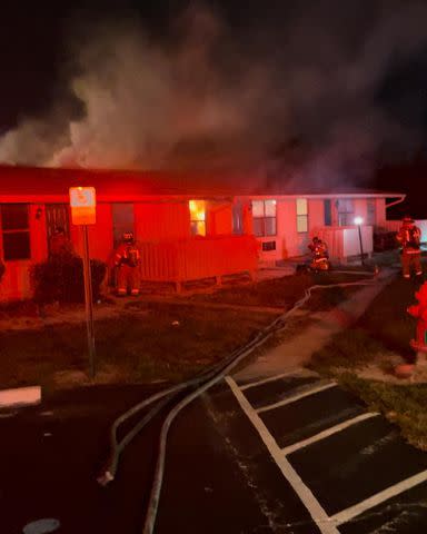 <p>Daytona Beach Fire Department </p> House fire where a Mother was stabbed and her 10 month old infant died