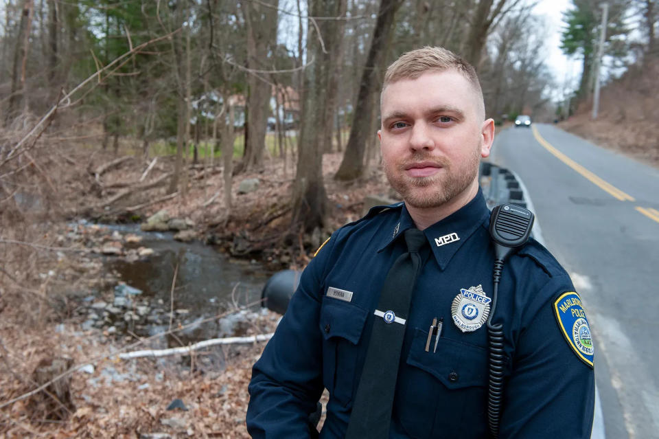 Marlborough police officer Justin Bonina has developed a well earned reputation for saving lives.
