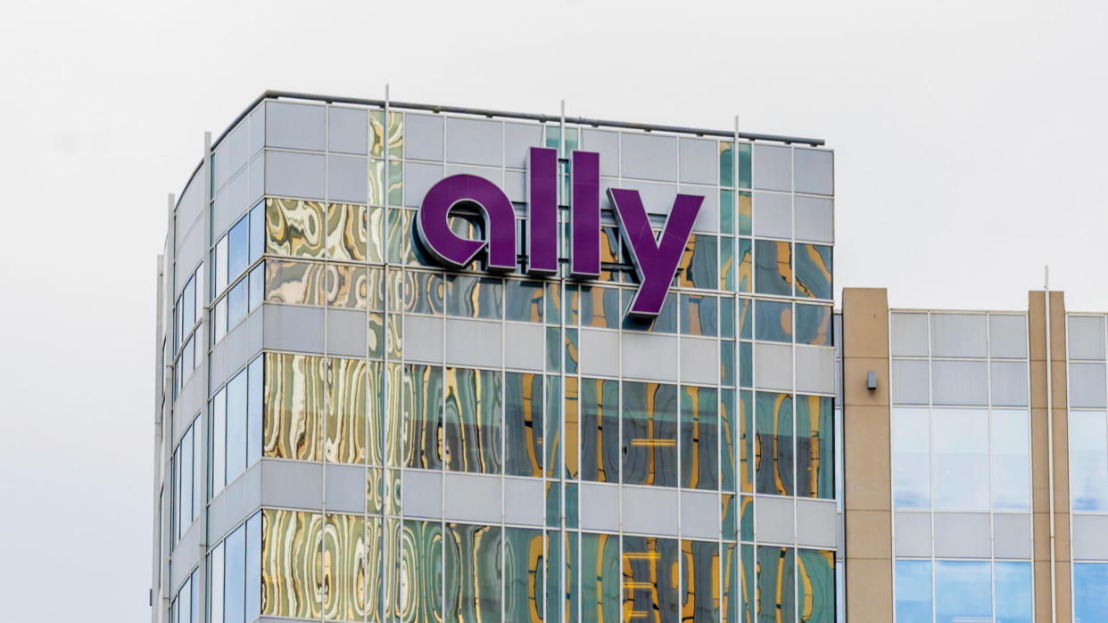 Charlotte, North Carolina, USA - January 15, 2020: Ally sign on the building in Charlotte, North Carolina, USA.