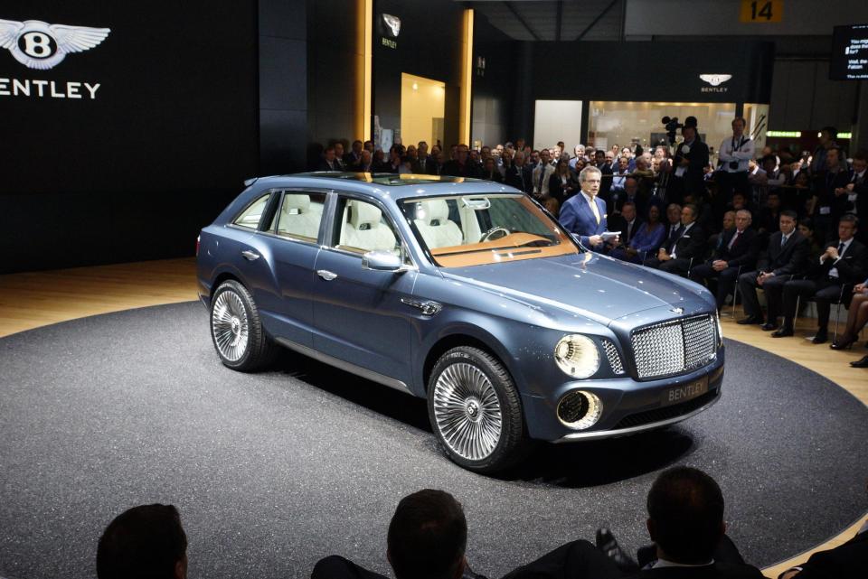 Bentley introduces the new EXP 9F at the Geneva Motor Show, which opens to the public March 8