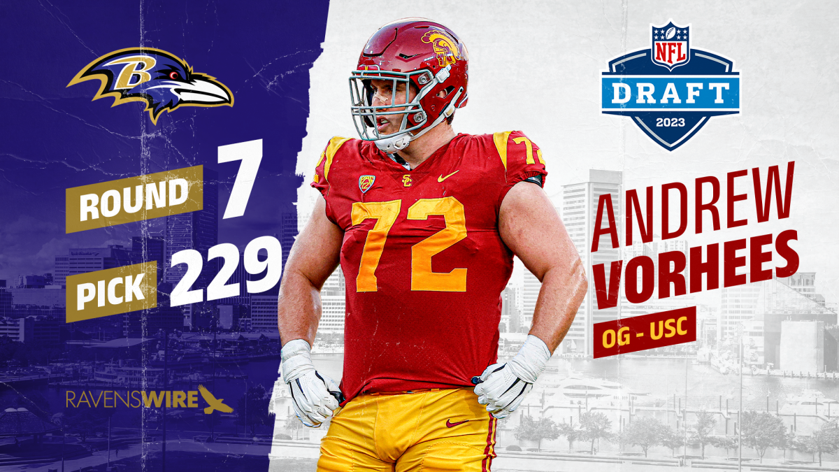 Ravens trade back into 2023 NFL draft, select USC OL Andrew Vorhees at No.  229