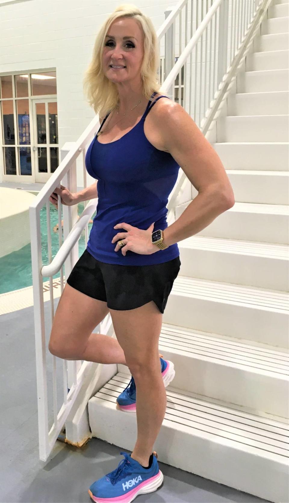 Shauna Utz has been teaching water aerobics classes at the Powell Community Center in Mission since the center opened in 1999.