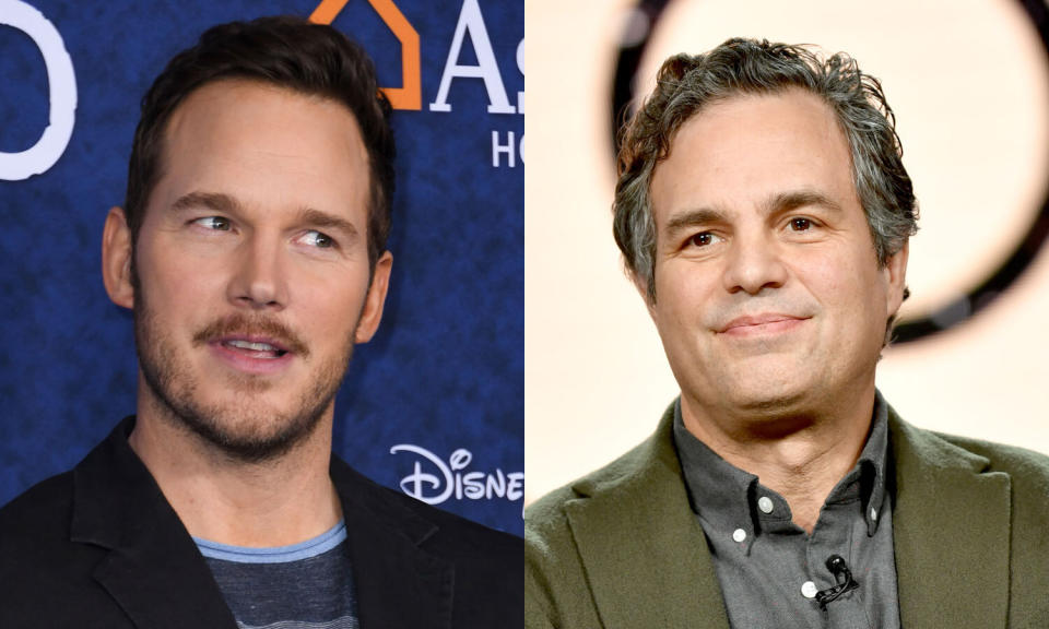 Mark Ruffalo is trying to shut down the conversation that Chris Pratt is the "worst Hollywood Chris." (Photo: Getty Images)