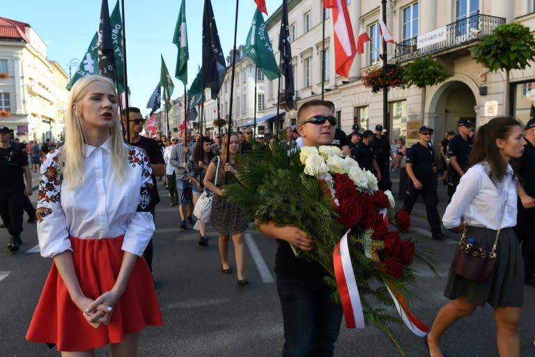 Warsaw police say they acted to protect a legal protest by the All-Polish Youth, a far-right group that opposes abortion and gay rights