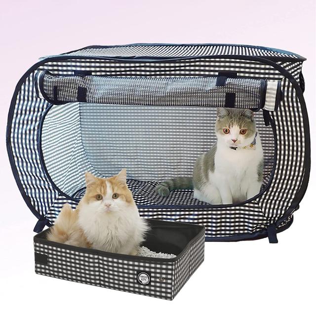 PETLUV Happy Cat Soft-Sided Cat Carrier, Red, Large 