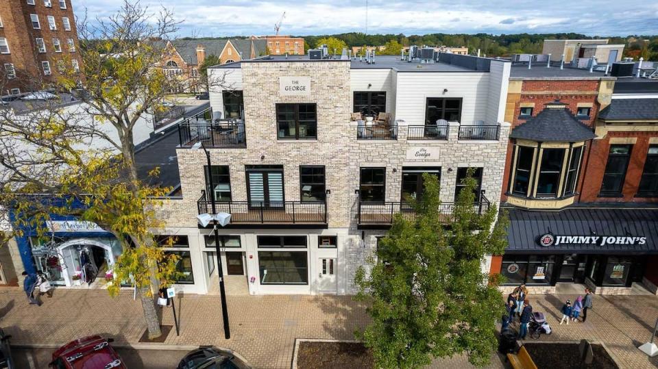 "The George" and "The Evelyn" on Eighth Street are finally complete, with two commercial spaces and five two-story vacation rentals.