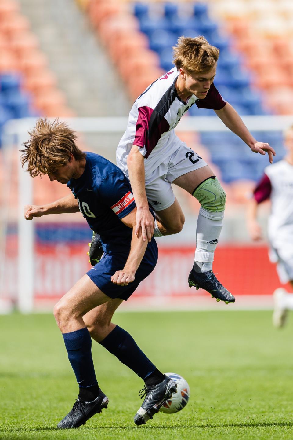 Juan Diego Catholic plays Morgan during the 3A boys soccer championship game at America First Field in Sandy on May 12, 2023. | Ryan Sun, Deseret News